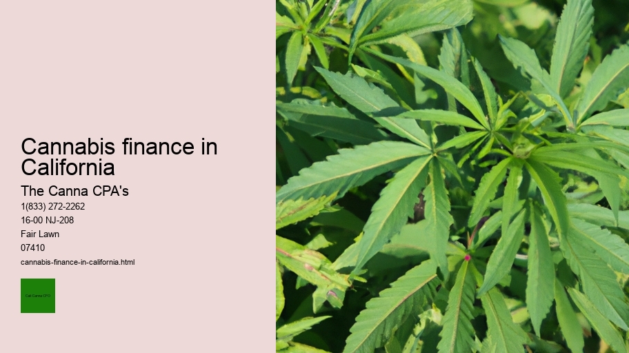 Cannabis finance in California
